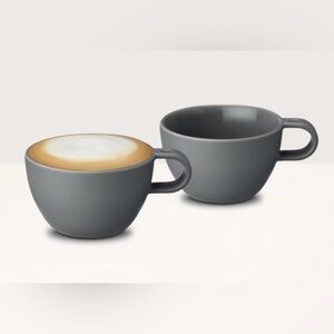 New NESPRESSO Ceramic Cappuccino Mugs Set of 2